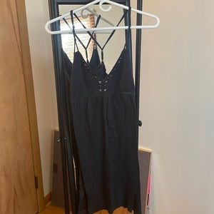 American eagle, mini dress, black, medium, Strappy